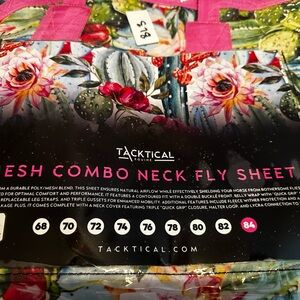 Mesh Combo Neck Fly Sheet - cactus bloom size 84